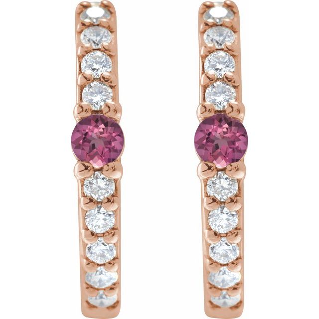 Natural Pink Tourmaline | Round | 2mm :: 1/8 Ctw