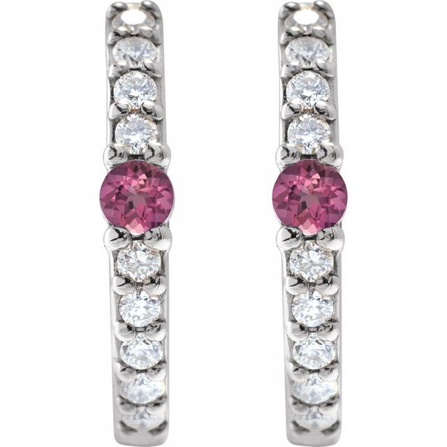 Natural Pink Tourmaline | Round | 2mm :: 1/8 Ctw