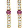 Natural Pink Tourmaline | Round | 2mm :: 1/8 Ctw