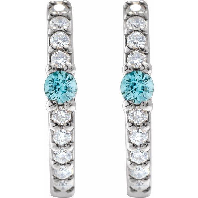Natural Blue Zircon | Round | 2mm :: 1/8 Ctw