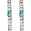 Natural Blue Zircon | Round | 2mm :: 1/8 Ctw