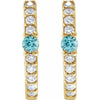Natural Blue Zircon | Round | 2mm :: 1/8 Ctw