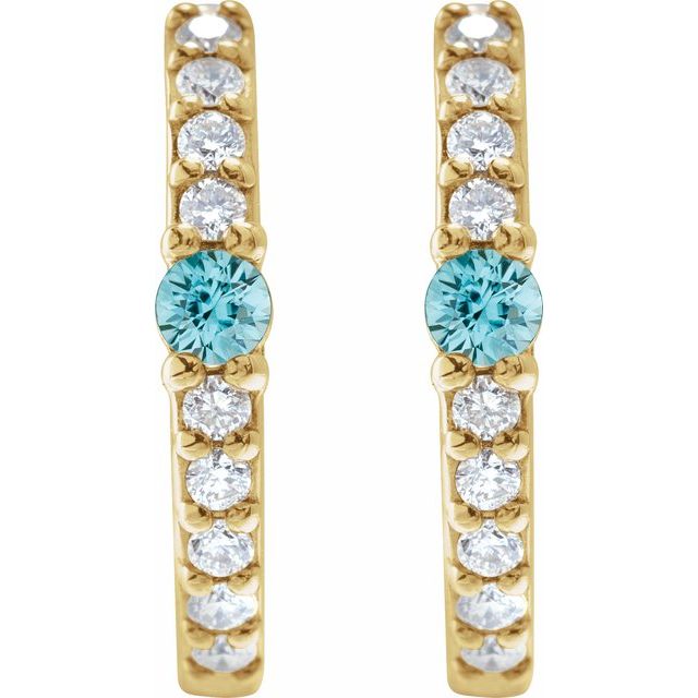 Natural Blue Zircon | Round | 2mm :: 1/8 Ctw
