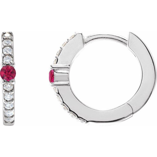 Natural Ruby | Round | 2mm :: 1/8 Ctw | Lab-Grown Ruby | Round | 2mm :: 1/8 Ctw
