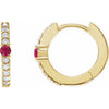 Natural Ruby | Round | 2mm :: 1/8 Ctw | Lab-Grown Ruby | Round | 2mm :: 1/8 Ctw