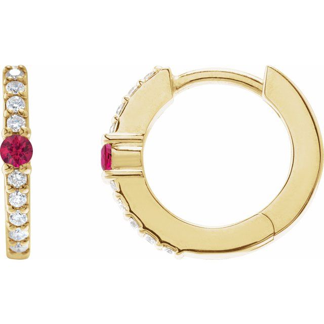 Natural Ruby | Round | 2mm :: 1/8 Ctw | Lab-Grown Ruby | Round | 2mm :: 1/8 Ctw
