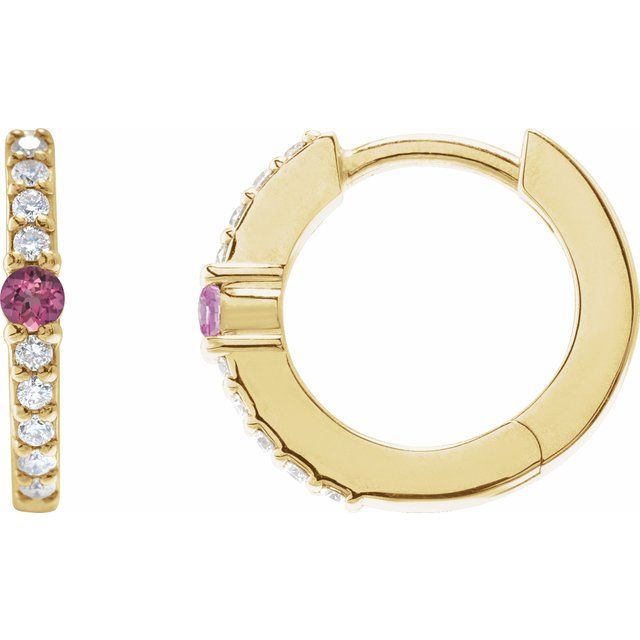 Natural Pink Tourmaline | Round | 2mm :: 1/8 Ctw