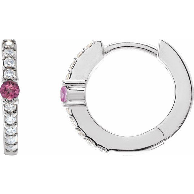 Natural Pink Tourmaline | Round | 2mm :: 1/8 Ctw