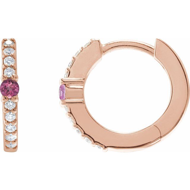 Natural Pink Tourmaline | Round | 2mm :: 1/8 Ctw