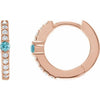 Natural Blue Zircon | Round | 2mm :: 1/8 Ctw