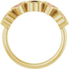 72427 / Ring / Set / 14K Yellow / Natural Pink Tourmaline / Heart / 4 X 4 Mm / Polished / Natural Pink Tourmaline Bezel Set Ring