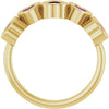72427 / Ring / Set / 14K Yellow / Natural Amethyst / Heart / 4 X 4 Mm / Polished / Natural Amethyst Bezel Set Ring