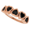 Natural Black Onyx | Heart | 4 x 4mm