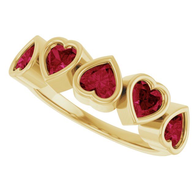 Natural Mozambique Garnet | Heart | 4 x 4mm