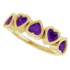 Natural Amethyst | Heart | 4 x 4mm