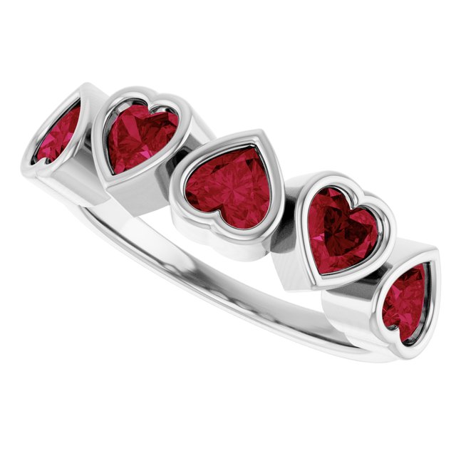 Natural Mozambique Garnet | Heart | 4 x 4mm