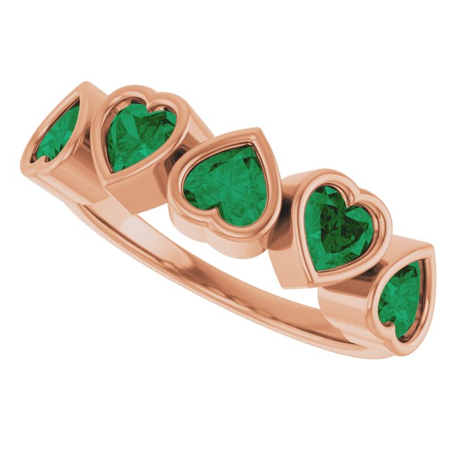 Lab-Grown Emerald | Heart | 4 x 4mm