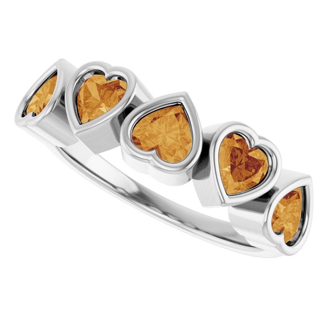 Natural Citrine | Heart | 4 x 4mm