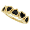 Natural Black Onyx | Heart | 4 x 4mm