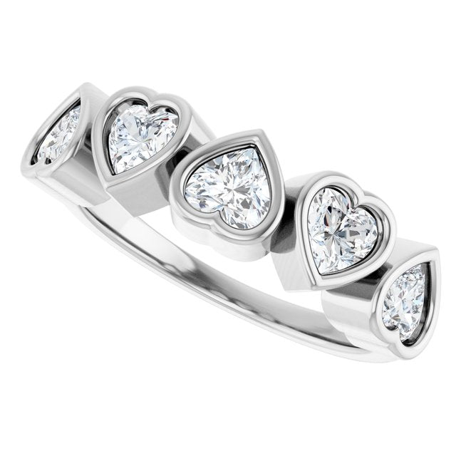 Natural White Sapphire | Heart | 4 x 4mm