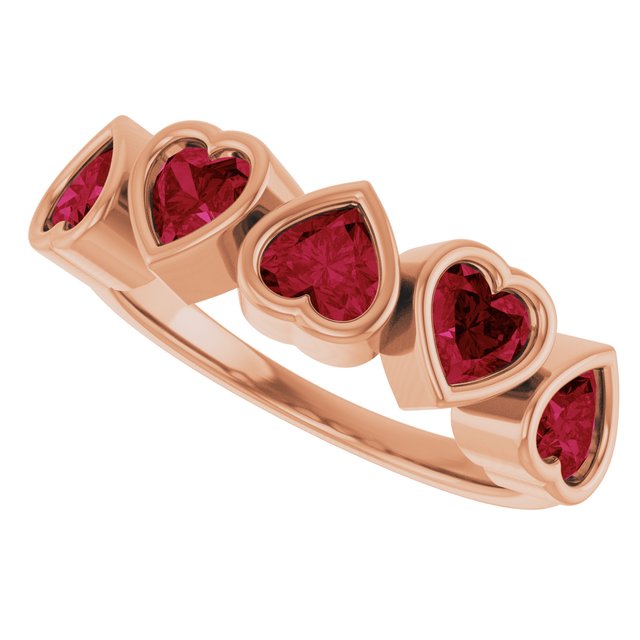 Natural Mozambique Garnet | Heart | 4 x 4mm