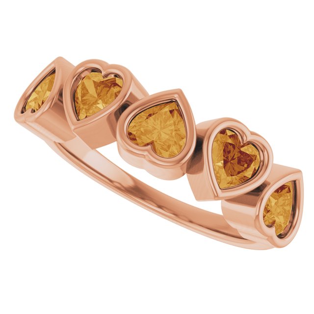 Natural Citrine | Heart | 4 x 4mm