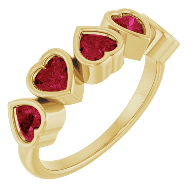 Natural Mozambique Garnet | Heart | 4 x 4mm