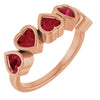 Natural Mozambique Garnet | Heart | 4 x 4mm