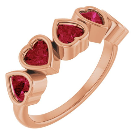 Natural Mozambique Garnet | Heart | 4 x 4mm