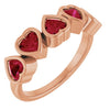 Lab-Grown Ruby | Heart | 4 x 4mm