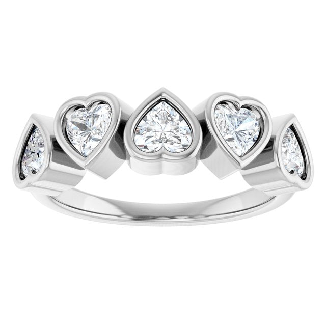 Natural White Sapphire | Heart | 4 x 4mm