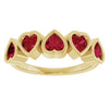 Natural Mozambique Garnet | Heart | 4 x 4mm