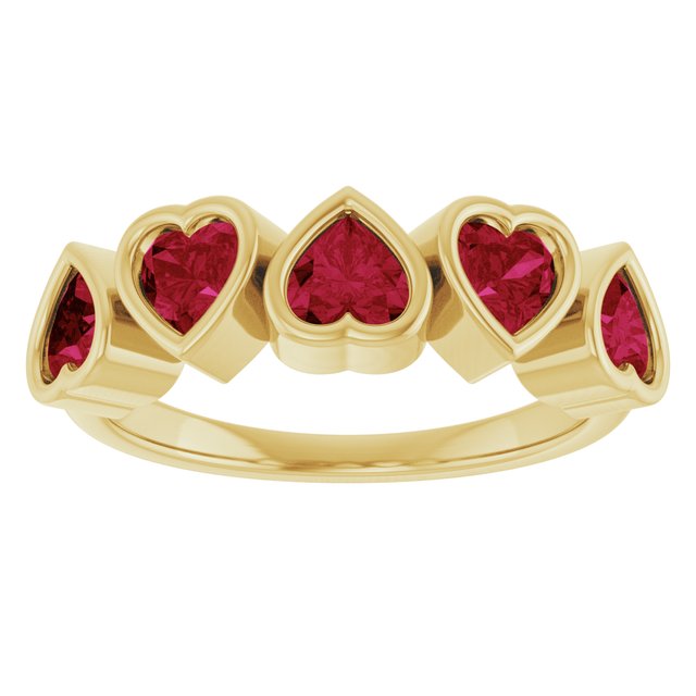 Natural Mozambique Garnet | Heart | 4 x 4mm