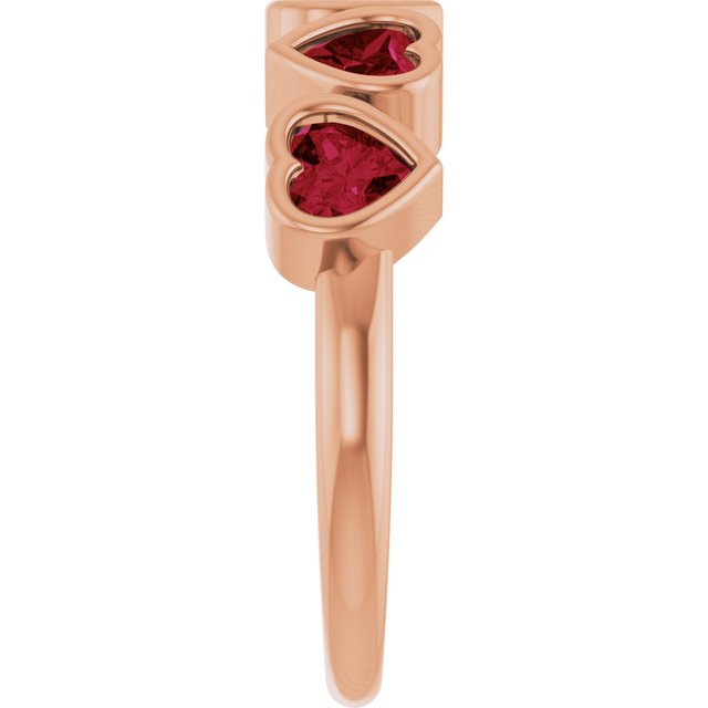 Natural Mozambique Garnet | Heart | 4 x 4mm