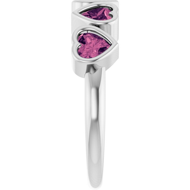 Natural Pink Tourmaline | Heart | 4 x 4mm
