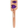 Natural Amethyst | Heart | 4 x 4mm