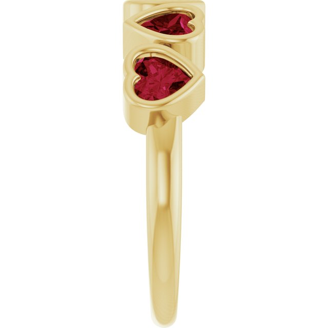 Natural Mozambique Garnet | Heart | 4 x 4mm