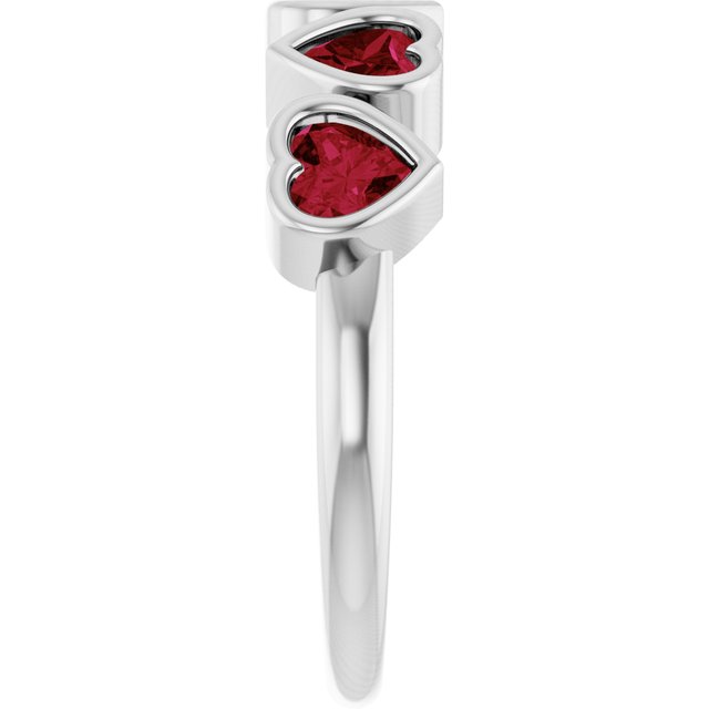 Natural Mozambique Garnet | Heart | 4 x 4mm