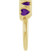 Natural Amethyst | Heart | 4 x 4mm