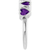 Natural Amethyst | Heart | 4 x 4mm