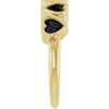 Natural Black Onyx | Heart | 4 x 4mm