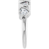 Natural White Sapphire | Heart | 4 x 4mm