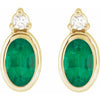 Natural Emerald | Oval | 5 x 3mm | Lab-Grown Emerald | Oval | 5 x 3mm