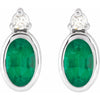 Lab-Grown Emerald | Oval | 5 x 3mm | Natural Emerald | Oval | 5 x 3mm