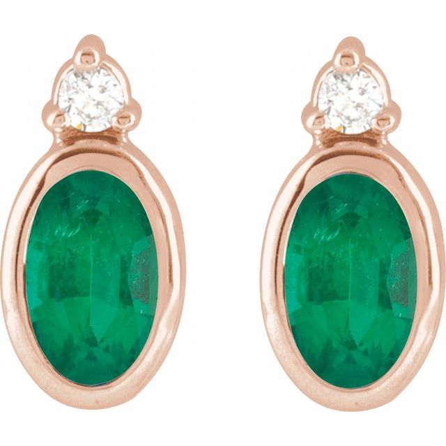 Natural Emerald | Oval | 5 x 3mm | Lab-Grown Emerald | Oval | 5 x 3mm