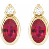 Lab-Grown Ruby | Oval | 5 x 3mm | Natural Ruby | Oval | 5 x 3mm