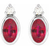 Natural Ruby | Oval | 5 x 3mm | Lab-Grown Ruby | Oval | 5 x 3mm