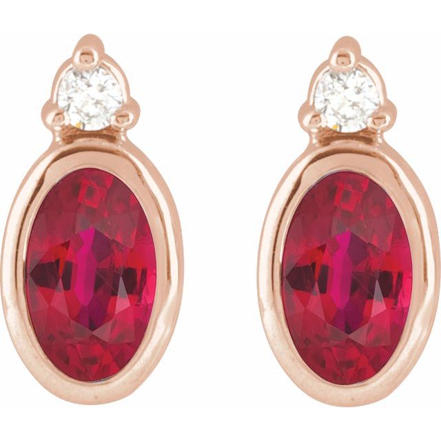 Natural Ruby | Oval | 5 x 3mm | Lab-Grown Ruby | Oval | 5 x 3mm
