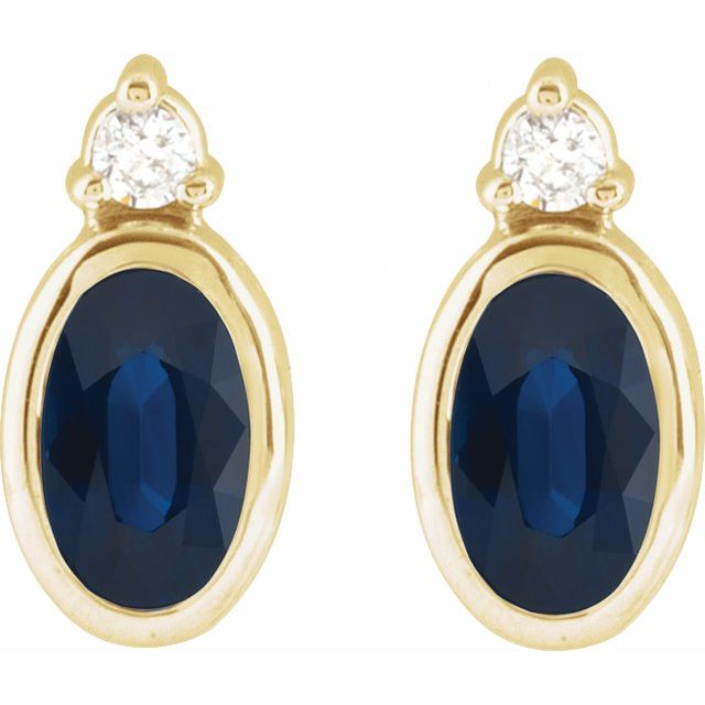 Natural Blue Sapphire | Oval | 5 x 3mm | Lab-Grown Blue Sapphire | Oval | 5 x 3mm