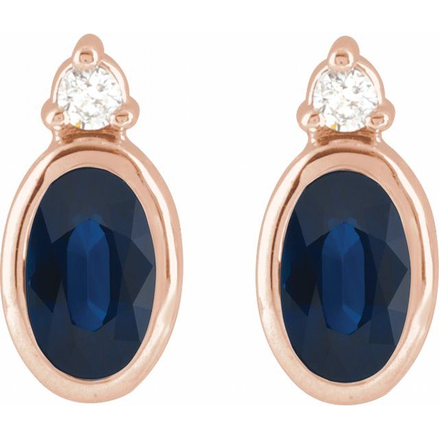 Natural Blue Sapphire | Oval | 5 x 3mm | Lab-Grown Blue Sapphire | Oval | 5 x 3mm